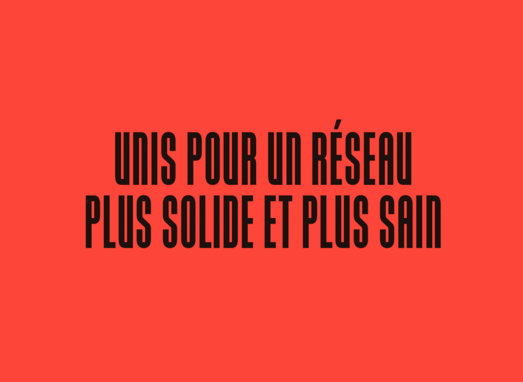 Unis pour un réseau plus solide et plus sain. Unis pour la qualité des soins et des services publics. Unis pour un système, public, humain, universelle, accessible et gratuit. Unis pour des conditions de travail humaines et respectueuses. Unis pour un réseau plus solide et plus sain.